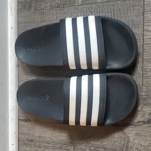 Adidas black slides